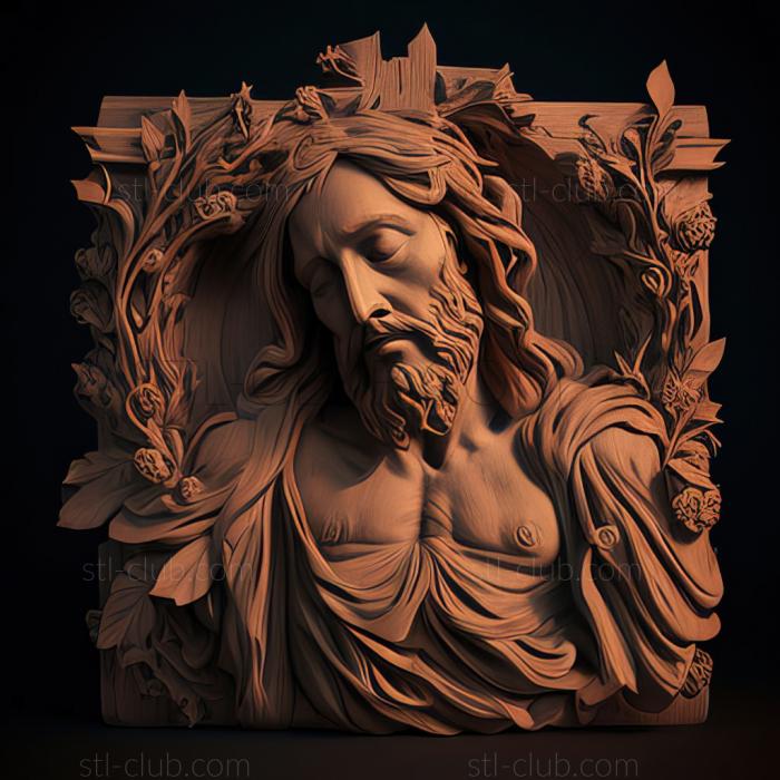 3D model st jesus christ (STL)